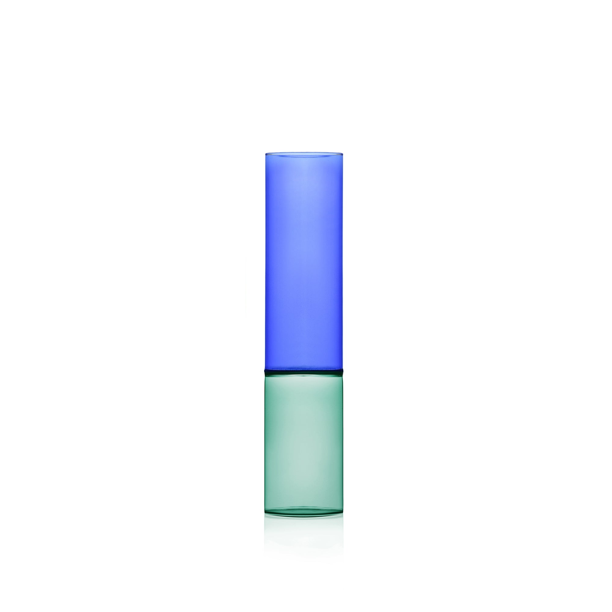 Bamboo Groove Vase Green/blue | 30cm