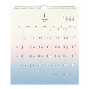 2026 Calendar Gradation Day Length