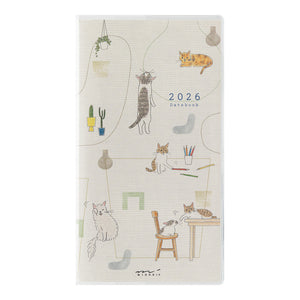 2026 Midori Pocket Diary | Slim Cat