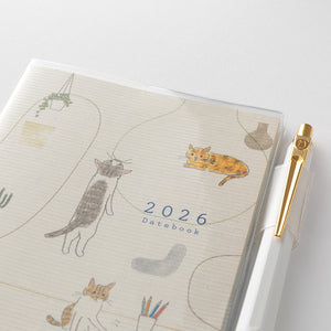 2026 Midori Pocket Diary | Slim Cat