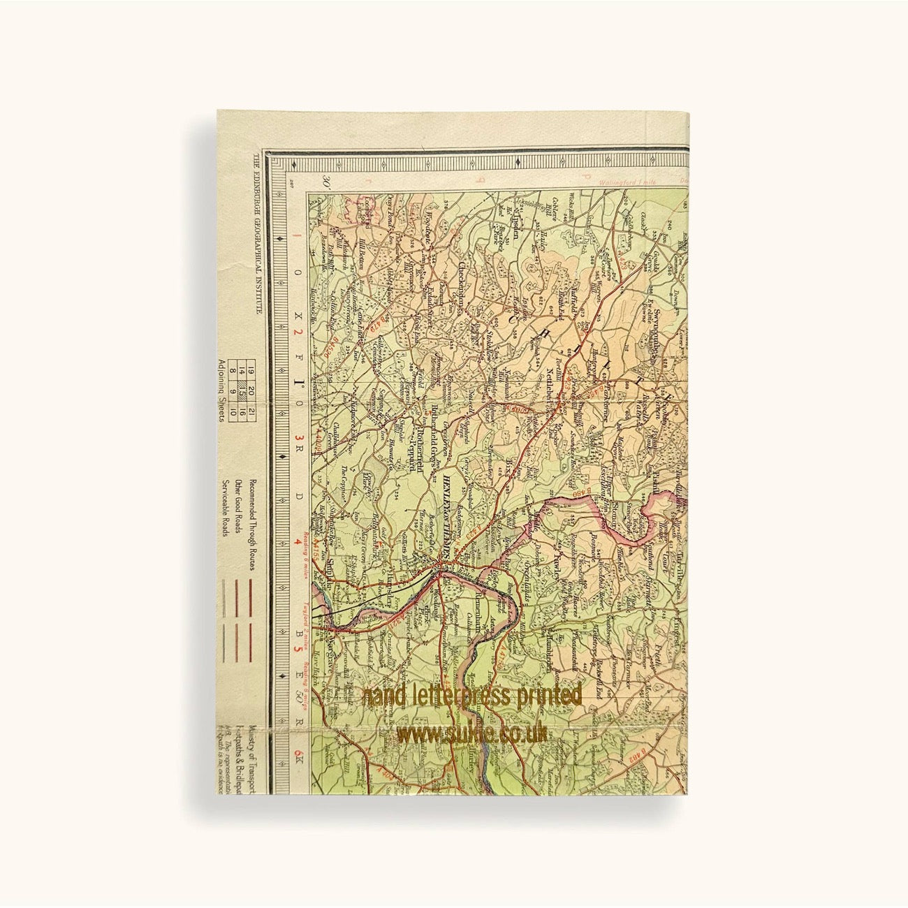 Carnet de notes vintage en lin doré