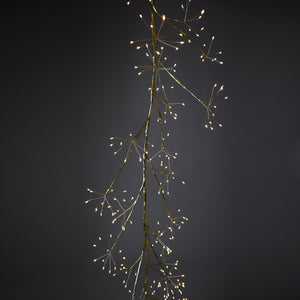 Guirlande lumineuse de Noël en forme d'ombelle dorée