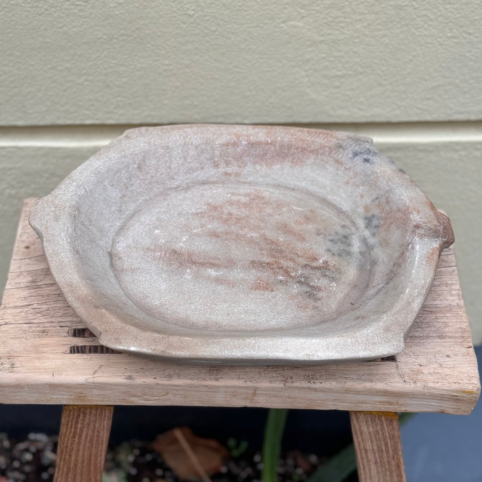 Assiette en marbre vintage