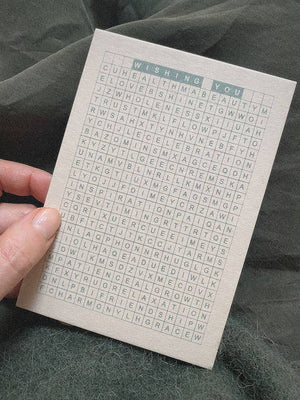 JE VOUS SOUHAITE... - CARTE POSTALE - QUIZ DE MOTS MÉRITÉS - CÉLÉBRATION