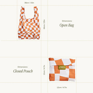 Sac fourre-tout réutilisable « Peanut Butter Checkers »