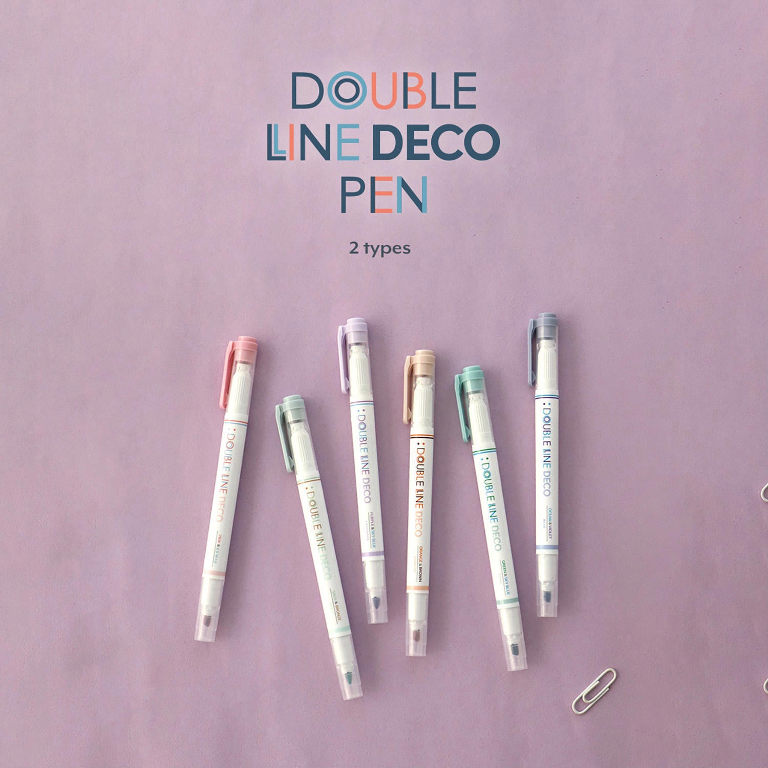 Stylo déco double trait | Printemps