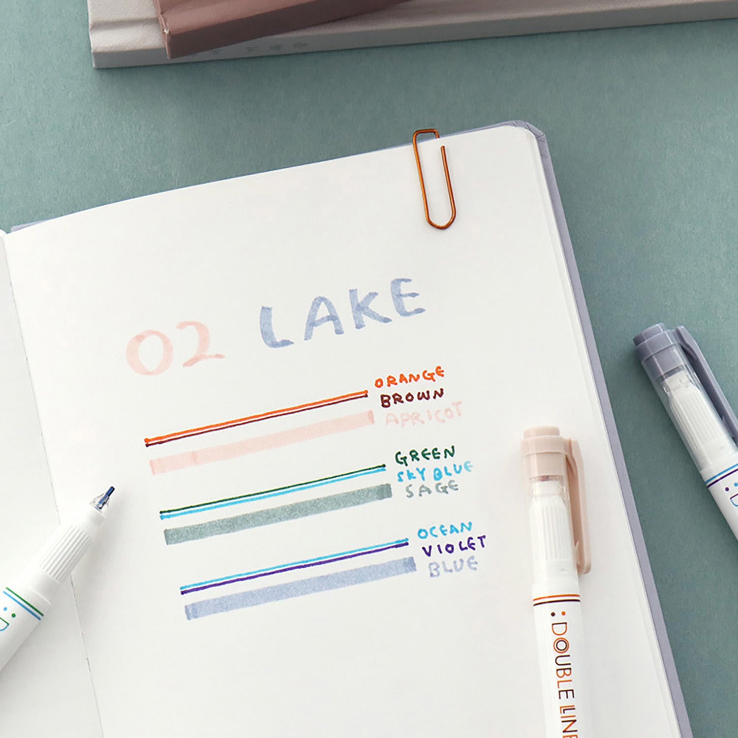 Stylo déco double trait | Lac