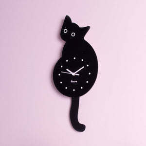 Horloge murale | Chat noir