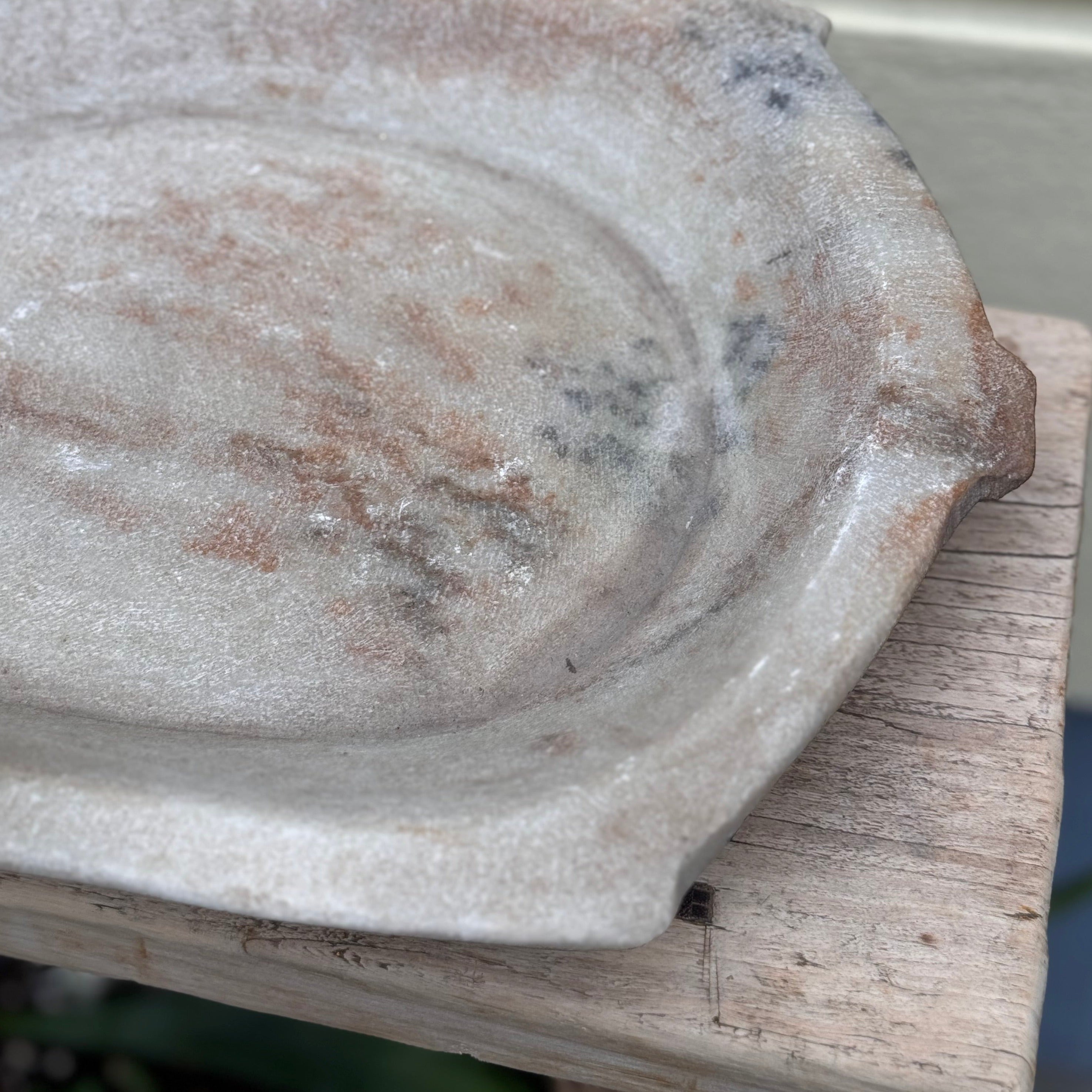 Assiette en marbre vintage