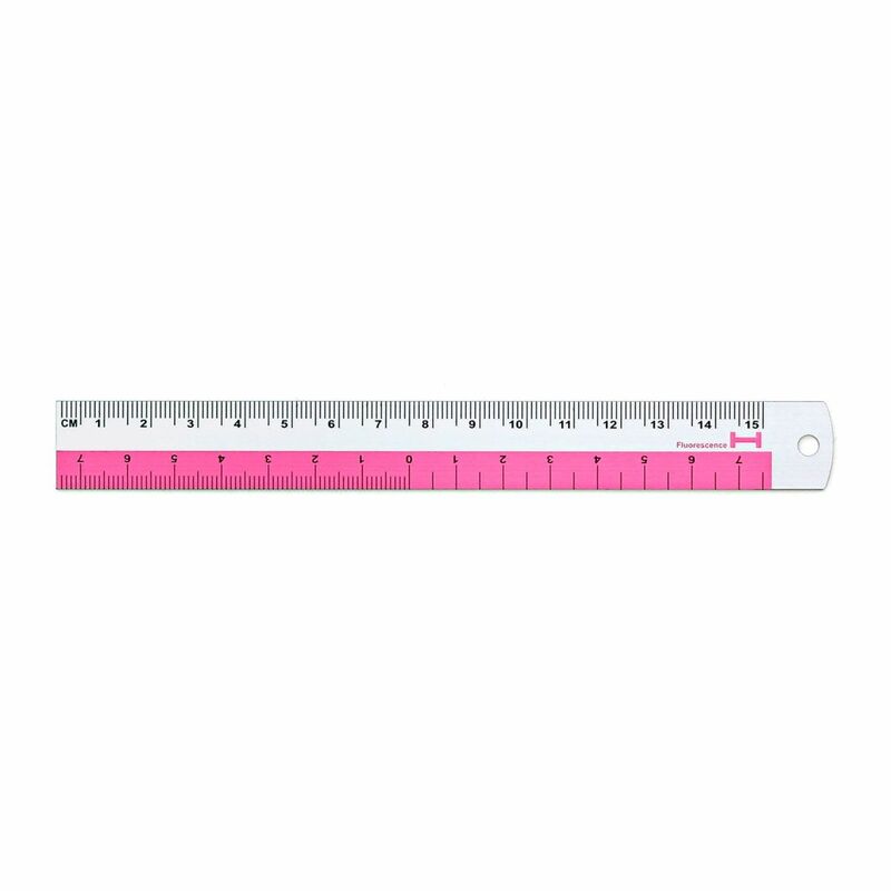 Aluminum Ruler 15cm | Pink