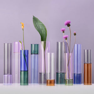 Vase Violet/fumé | 35cm