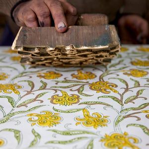 Block Printed Wrapping Paper Sheets | Iris Glitz Sunshine