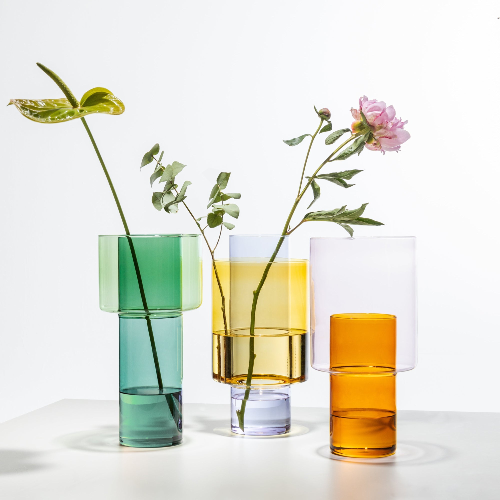 Boreale Big Vase C Lilac/Yellow