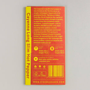 CAYENNE LONG SLIM HOT PEPPER SEEDS