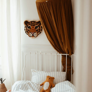 Cloudy Tiger Head Rug | GoodWeave Certified