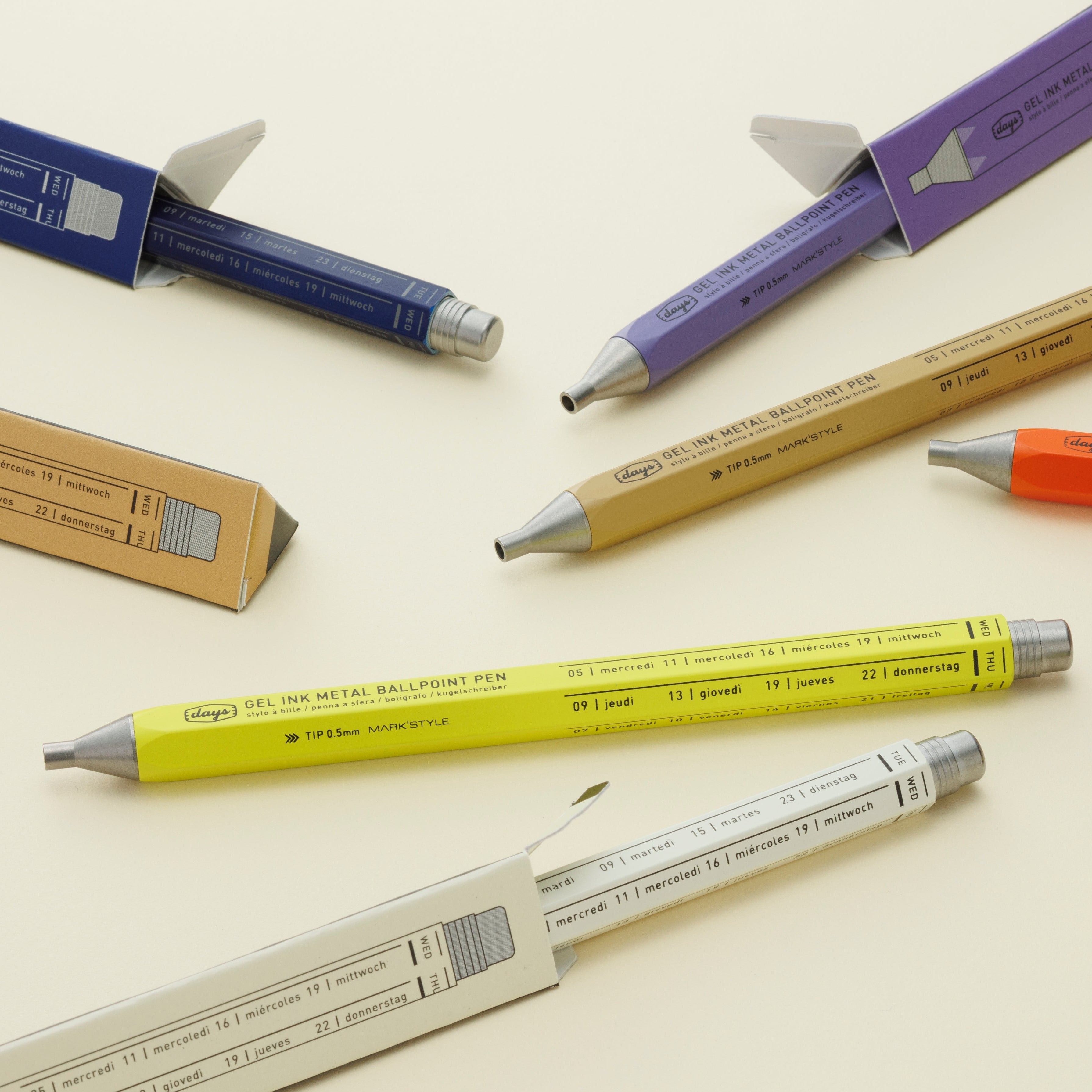 Stylo à bille gel métal | MARK'S STYLE | DAYS | Orange