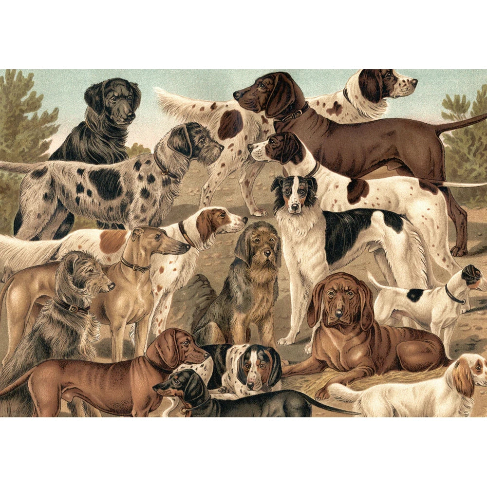 DOGS HUNTING HORIZONTAL | 30x40cm