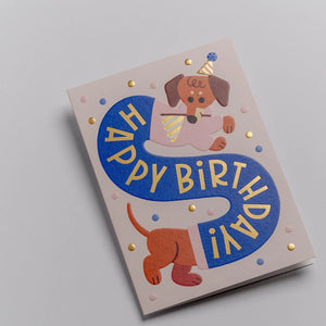 Dachshund Party Hat | Mei Støyva | Birthday Card