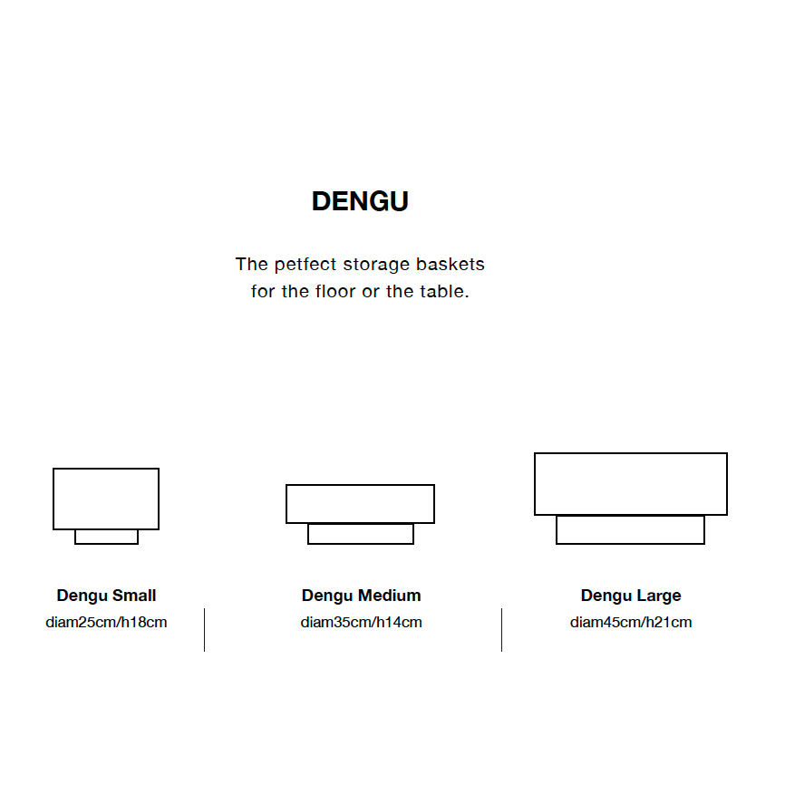 dengu basket in 3 sizes