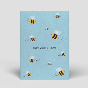 Dont't Worry Bee Happy | Postcard