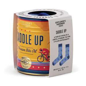 Cycling Socks in a Tin | Saddle Up