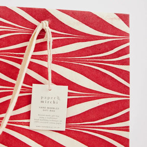 Hand Marbled Gift Bags Large | Christmas Glitz