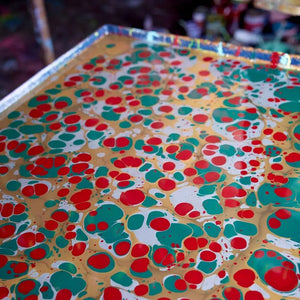 Hand Marbled Gift Bags Large | Christmas Glitz