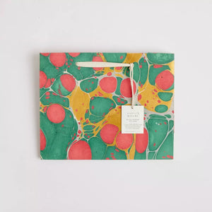 Hand Marbled Gift Bags Medium | Christmas Glitz