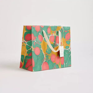 Hand Marbled Gift Bags Medium | Christmas Glitz