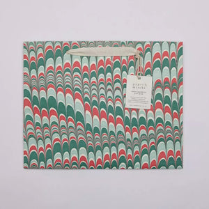 Hand Marbled Gift Bags Medium | Christmas Splendour