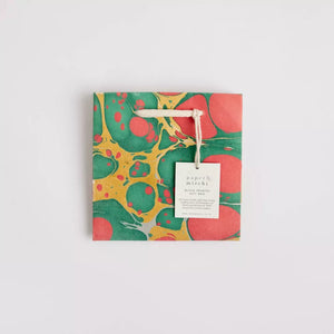 Hand Marbled Gift Bags Small | Christmas Glitz