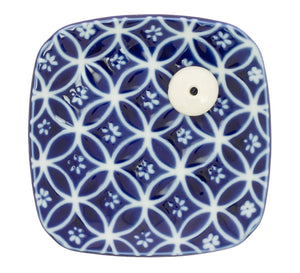 Porte-encens | Motif bleu
