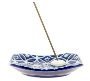 Porte-encens | Motif bleu