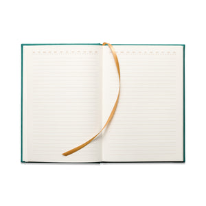 Hard Cover Suede Cloth Journal With Pocket | Linear Boxes