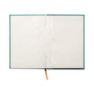 Hard Cover Suede Cloth Journal With Pocket | Linear Boxes