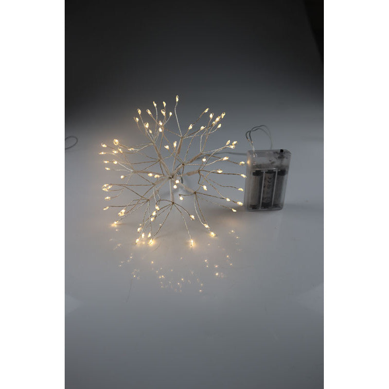 LED XMAS BALL WHITE MINI 15CM