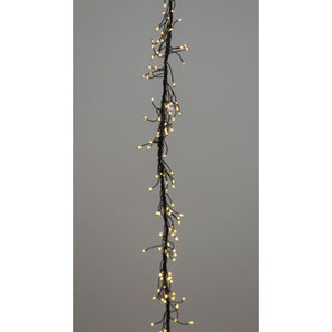 LED XMAS DOUBLE CLUSTER BLACK 6M