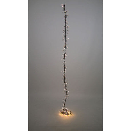 LED XMAS DOUBLE CLUSTER BLACK 6M