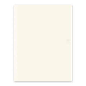Beige notebook with a small logo on a white background