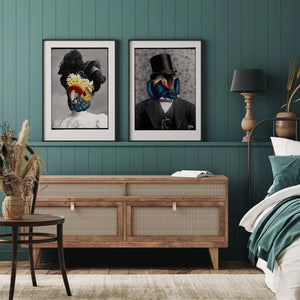 MONSIEUR CLAUDIO | 30x40cm | BLACK ALU FRAME