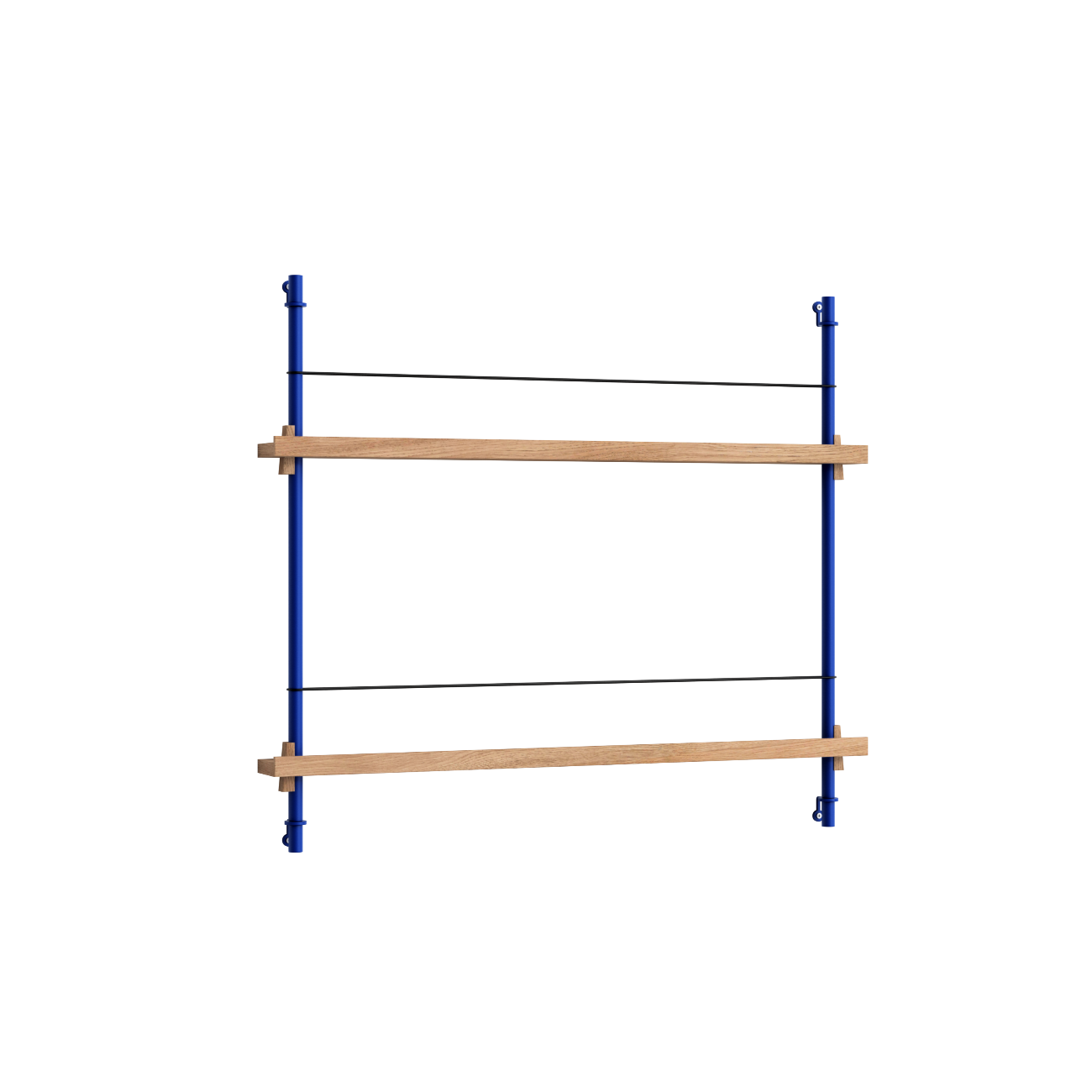 Magazine Shelving | Oak/Deep-Blue