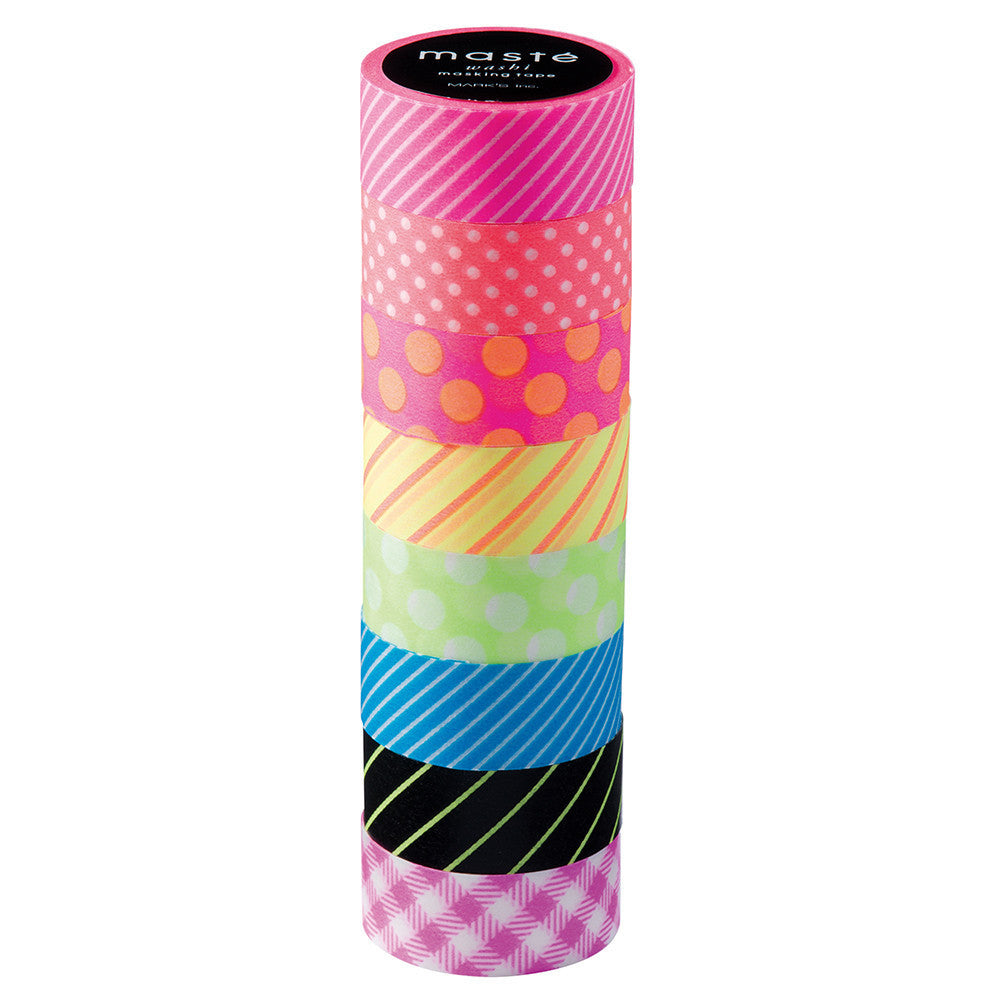 Masté Washi Tape | 8 Pattern Mix | 04