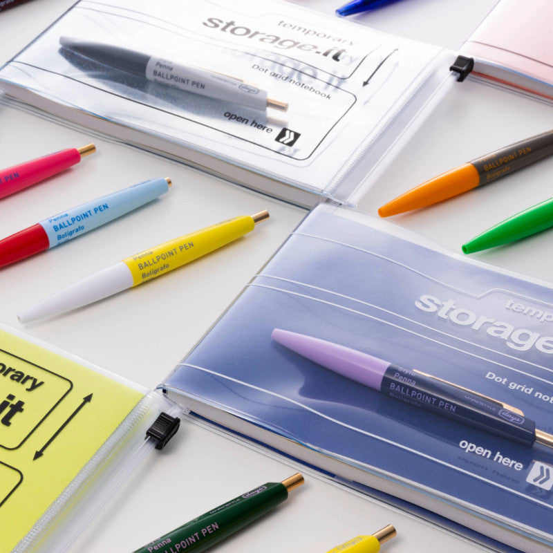 Mini Ballpoint Pen | ANTERIQUE | White Yellow