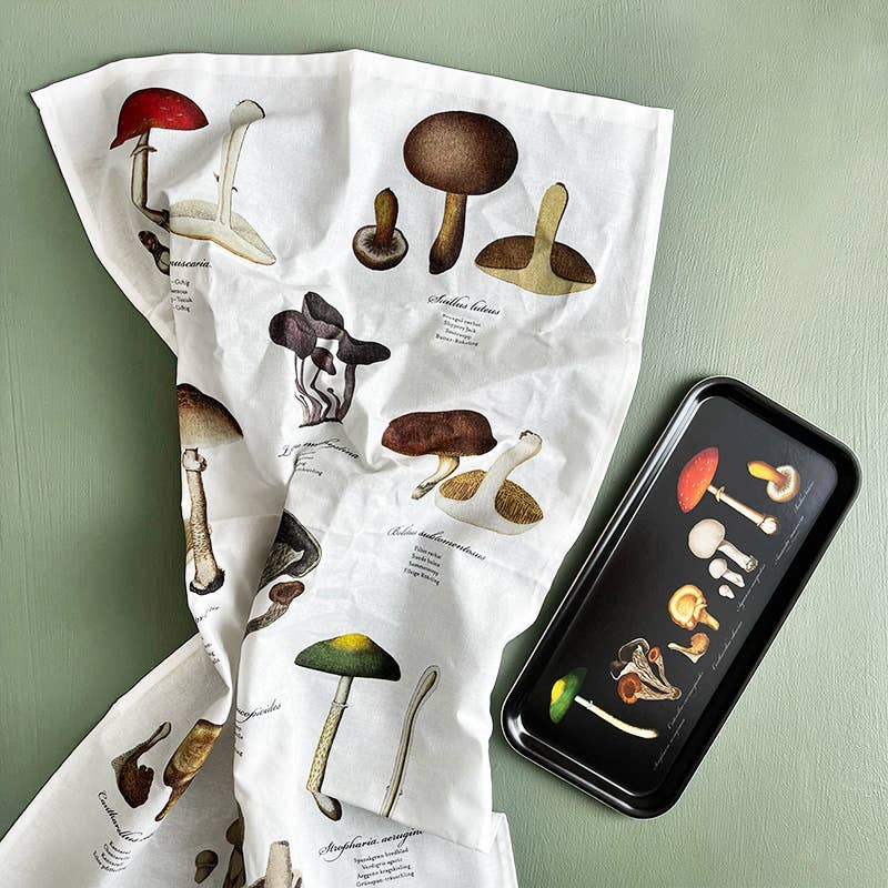 Mushroom Tea Towel | Organic Cotton