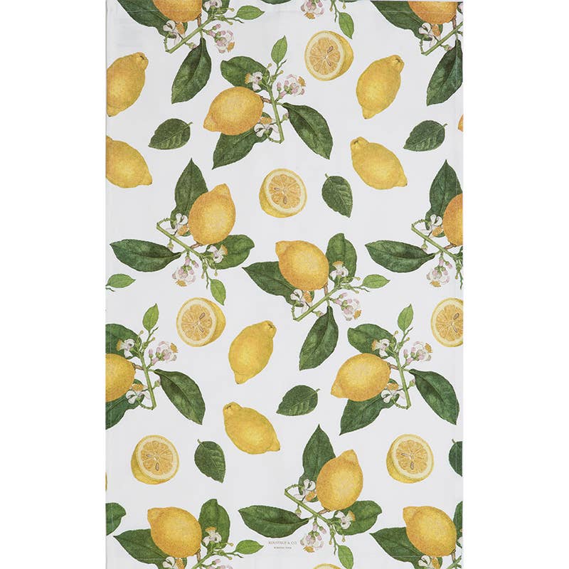 Organic Cotton Tea Towel | Lemons
