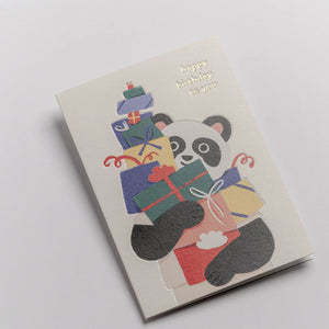 Panda Presents Illustrative | Elena Comte | Birthday Card
