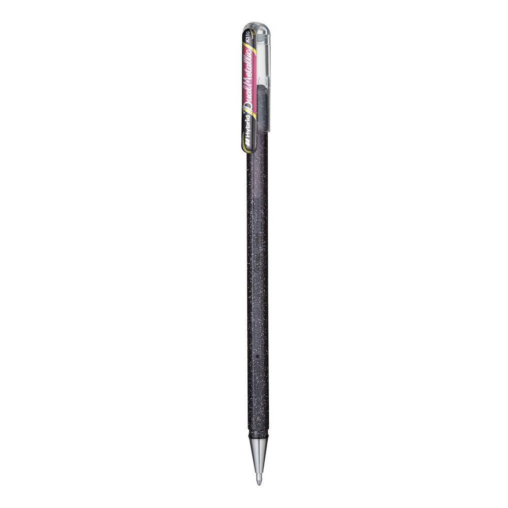 Pentel Hybrid DualMetallic Gel Pen | Black/Red