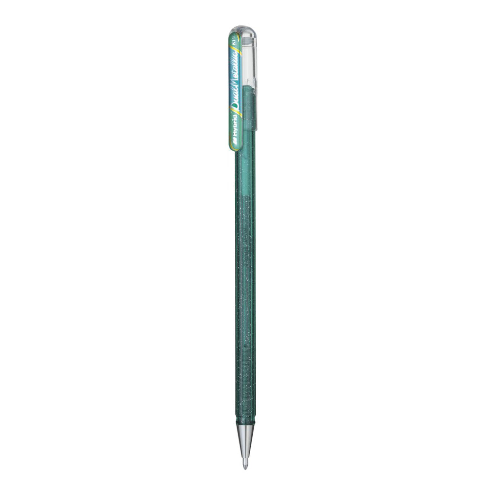 Pentel Hybrid DualMetallic Gel Pen | Green/Blue