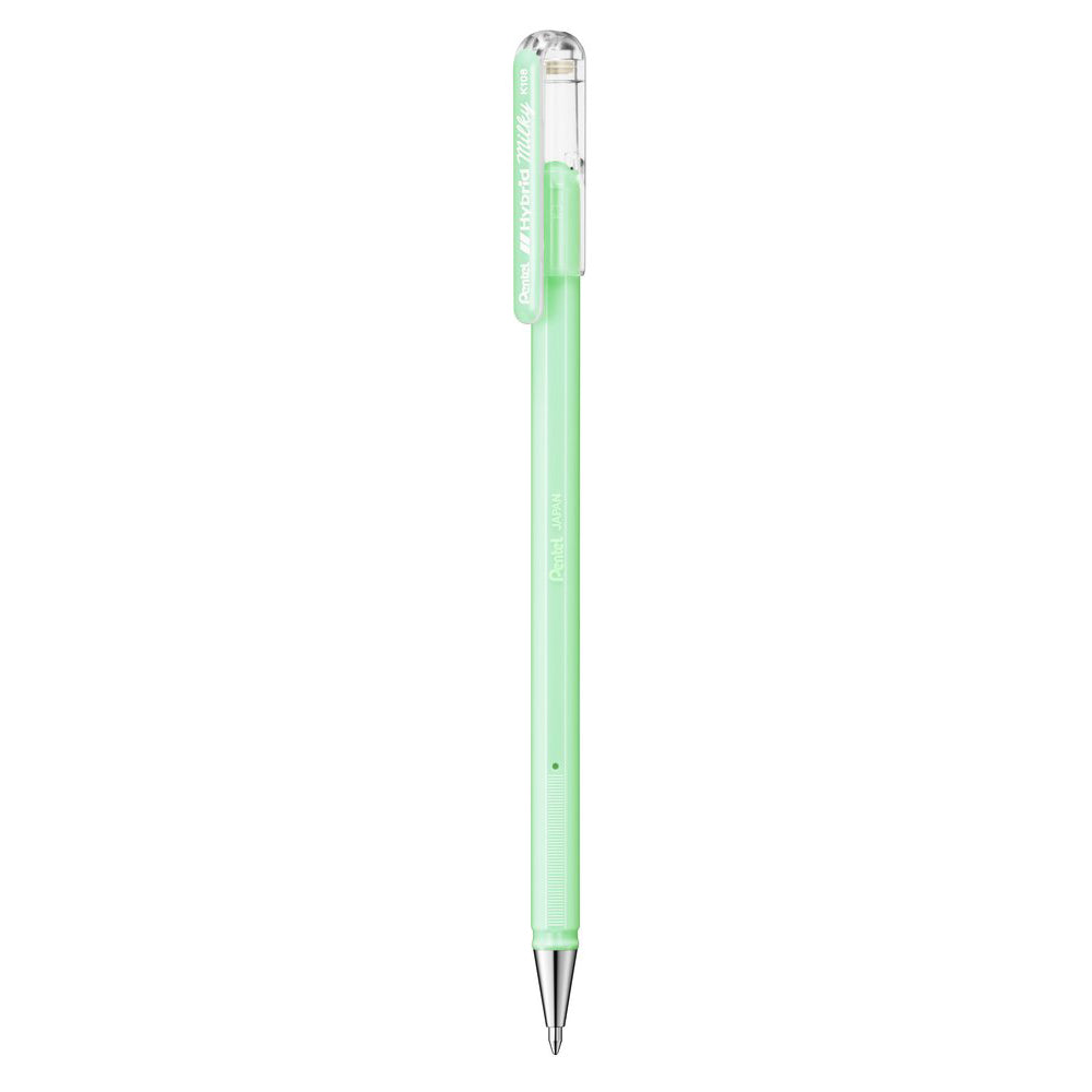 Pentel Hybrid Milky Pastel Gel Pen | Pastel Green