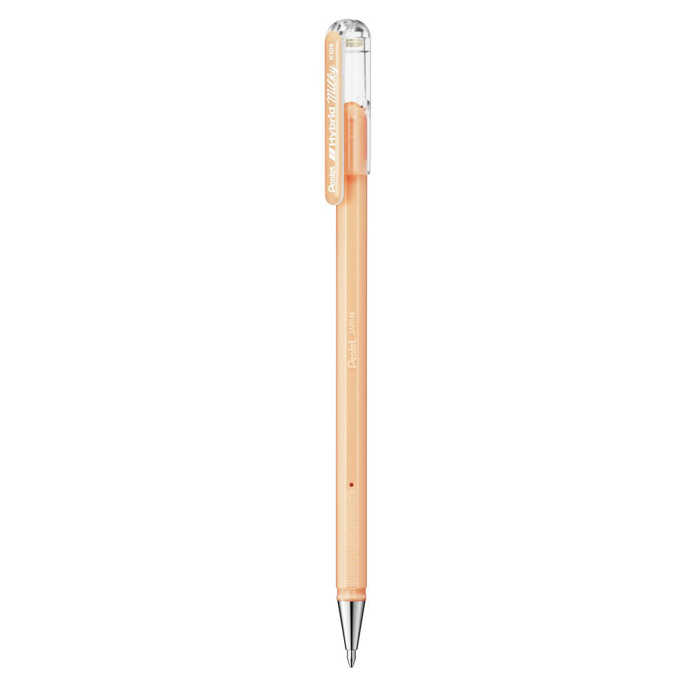 Pentel Hybrid Milky Pastel Gel Pen | Pastel Orange